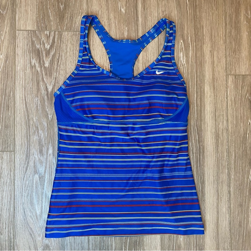 Nike Pro Training Running Bra Tank Top Small Stripe